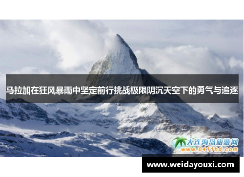 马拉加在狂风暴雨中坚定前行挑战极限阴沉天空下的勇气与追逐